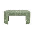 Greenspace 39" Rounded Upholstered Bench - Green