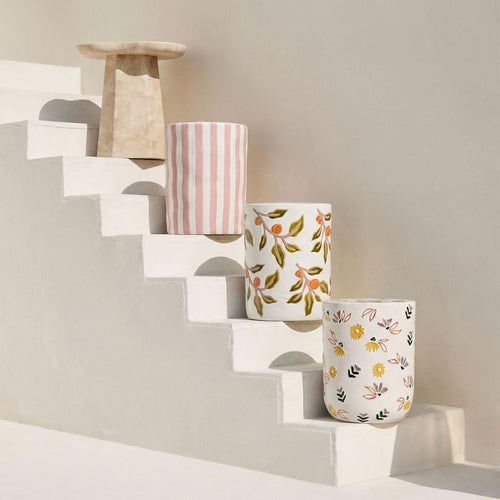 Ceramic Hand-Painted Floral Indoor/Outdoor Table image 2