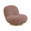 Emily Swivel Chair in Mauve