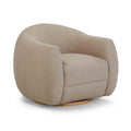 Judy Boucle Swivel Chair in Taupe