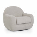 Tiago Warm Performance Boucle Swivel Accent Chair in Grey