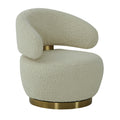 Austin Performance Fabric Swivel Accent Chair in Beige