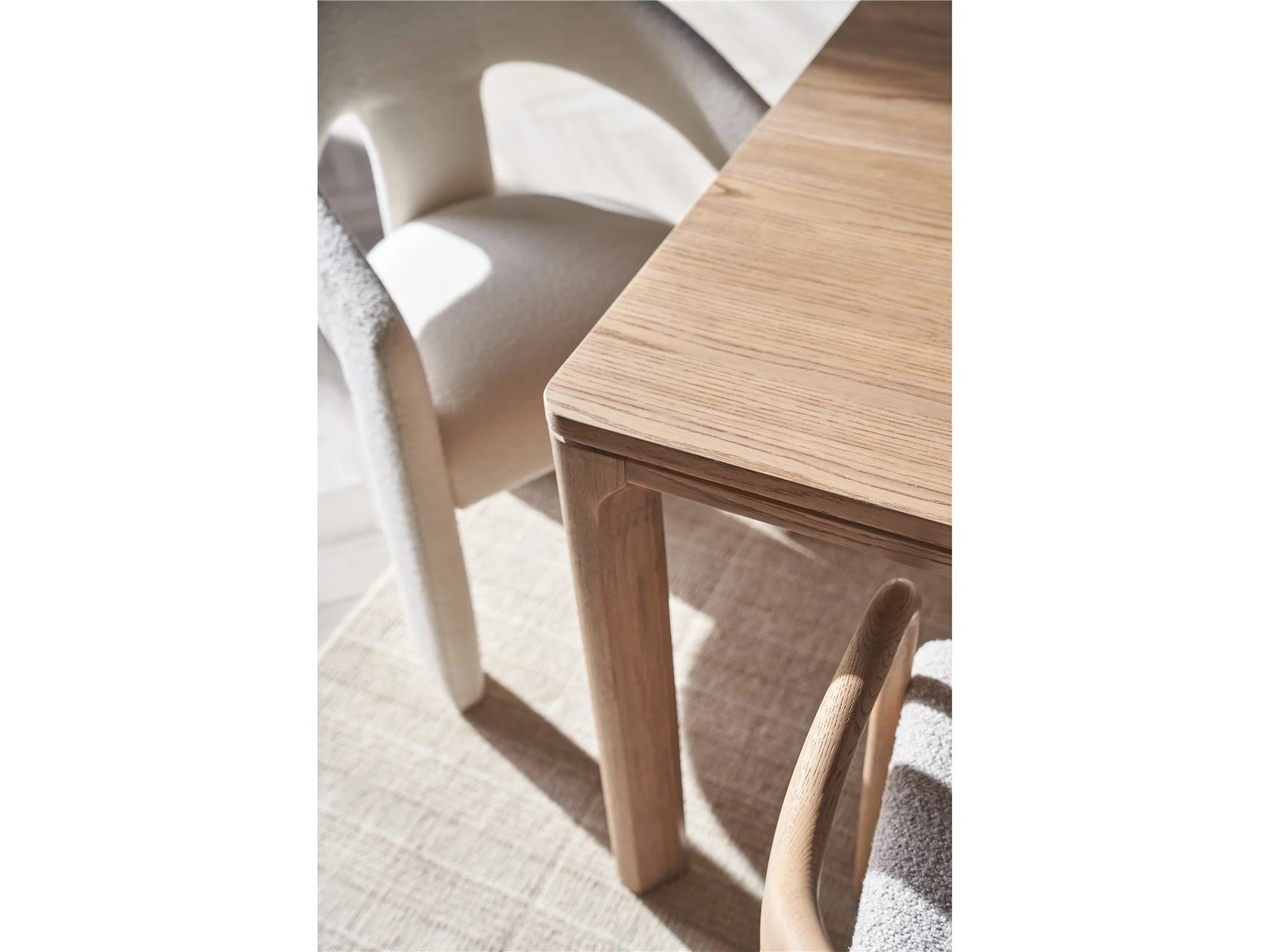 Malone Natural Oak Extension Dining Table